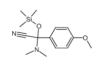 2-(dimethylamino)-2-(4-methoxyphenyl)-2-((trimethylsilyl)oxy)acetonitrile结构式