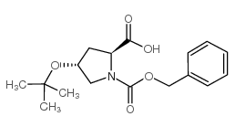 (2S,4R)-1-((苄氧基)羰基)-4-(叔丁氧基)吡咯烷-2-羧酸结构式