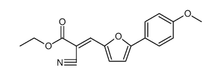 2-Propenoic acid, 2-cyano-3-[5-(4-methoxyphenyl)-2-furanyl]-, ethyl ester, (2E) Structure