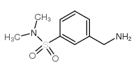 3-氨基甲基-N,N-二甲基苯磺酰胺结构式