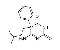 6-amino-5-isopentyl-5-phenyl-5H-pyrimidine-2,4-dione结构式