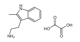 2-(2-甲基-1H-吲哚-3-基)乙胺草酸盐结构式