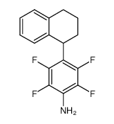 2,3,5,6-tetrafluoro-4-(1,2,3,4-tetrahydro-1-naphthyl)aniline结构式
