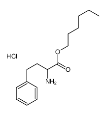 hexyl 2-amino-4-phenyl-butanoate hydrochloride结构式