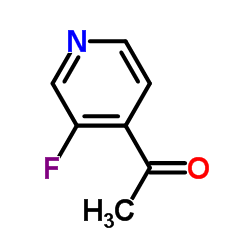 1-(3-氟吡啶-4-基)乙酮结构式