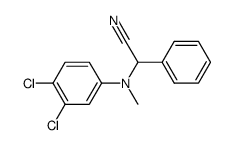 2-(N-Methyl-3,4-dichloranilino)-2-phenylacetonitril Structure