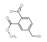 5-(溴甲基)-2-硝基苯甲酸甲酯结构式