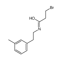 3-bromo-N-[2-(3-methylphenyl)ethyl]propanamide结构式