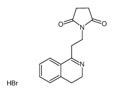 1-[2-(3,4-Dihydro-isoquinolin-1-yl)-ethyl]-pyrrolidine-2,5-dione; hydrobromide结构式