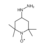1-Oxyl-2,2,6,6-tetramethylpiperidino-4-hydrazine结构式