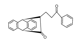 9,10-Dihydro-12-(3-oxo-3-phenylpropyl)-9,10-ethanoanthracen结构式