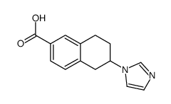 6-imidazol-1-yl-5,6,7,8-tetrahydronaphthalene-2-carboxylic acid Structure