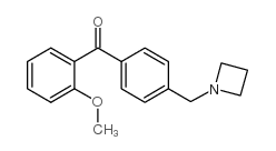 4'-AZETIDINOMETHYL-2-METHOXYBENZOPHENONE Structure
