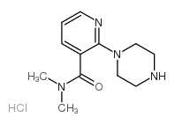 N,N-二甲基-2-(1-哌嗪)烟碱盐酸盐结构式