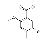 5-溴-2-甲氧基-4-甲基苯甲酸结构式