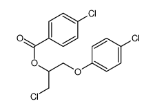 [1-chloro-3-(4-chlorophenoxy)propan-2-yl] 4-chlorobenzoate结构式