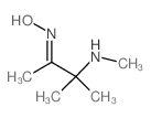 (2E)-3-甲基-3-(甲基氨基-2-丁酮肟结构式