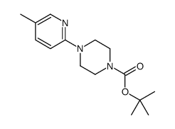 4-(5-甲基吡啶-2-基)哌嗪-1-羧酸叔丁酯结构式