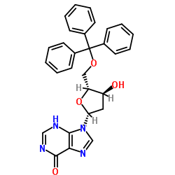 5'-O-三苯甲基-2'-脱氧肌苷结构式