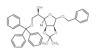 苄基2,3-O-异亚丙基-6-O-三苯甲基-α-D-甘露呋喃糖结构式