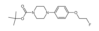 tert-butyl 4-(4-(2-fluoroethoxy)phenyl)piperazine-1-carboxylate Structure