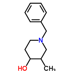 1-苄基-3-甲基哌啶-4-醇结构式
