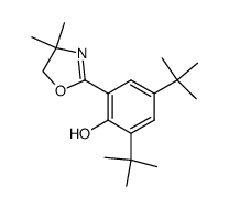 2,4-di-tert-butyl-6-(4,4-dimethyl-4,5-dihydrooxazol-2-yl)phenol Structure