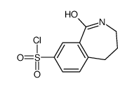 1-oxo-2,3,4,5-tetrahydro-2-benzazepine-8-sulfonyl chloride结构式