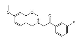 2-[(2,4-dimethoxyphenyl)methylamino]-1-(3-fluorophenyl)ethanone Structure