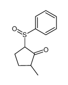 2-methyl-5-(phenylsulfinyl)cyclopentan-1-one结构式