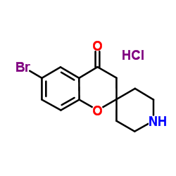 6-溴螺[色满-2,4'-哌啶]-4-酮盐酸盐结构式