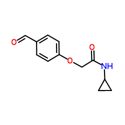 N-Cyclopropyl-2-(4-formylphenoxy)acetamide Structure