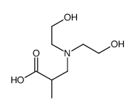 3-[bis(2-hydroxyethyl)amino]-2-methylpropanoic acid Structure
