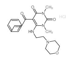 1,3-dimethyl-6-(2-morpholin-4-ylethylamino)-5-[(E)-3-phenylprop-2-enoyl]pyrimidine-2,4-dione结构式