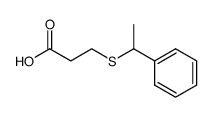 3-(1-phenyl-ethylsulfanyl)-propionic acid结构式
