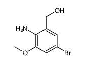 (2-氨基-5-溴-3-甲氧基苯基)甲醇结构式