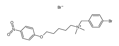 (4-Bromo-benzyl)-dimethyl-[5-(4-nitro-phenoxy)-pentyl]-ammonium; bromide Structure