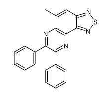 5-methyl-7,8-diphenyl-[1,2,5]thiadiazolo[3,4-f]quinoxaline Structure