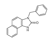 3-benzyl-1,3-dihydro-naphtho[1,2-d]imidazol-2-one结构式