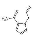 1-prop-2-enylpyrrole-2-carbothioamide结构式