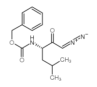 (S)-3-z-氨基-1-二氮杂-5-甲基-2-己酮结构式