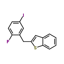 2-[(2-氟-5-碘苯基)甲基]苯并[b]噻吩结构式