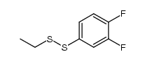 3,4-difluorophenyl ethyl disulfide Structure