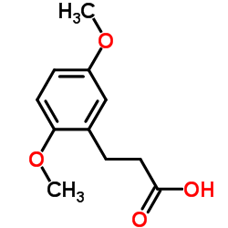 3-(2,5-二甲氧基苯基)丙酸结构式