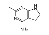 1H-Pyrrolo[2,3-d]pyrimidin-4-amine, 5,6-dihydro-2-methyl- (9CI) Structure