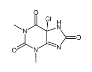 5-chloro-1,3-dimethyl-5,7-dihydro-3H-purine-2,6,8-trione Structure
