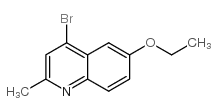 4-溴-6-乙氧基-2-甲基喹啉结构式