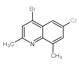 4-Bromo-6-chloro-2,8-dimethylquinoline structure