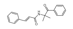 N-(2-methyl-1-oxo-1-phenylpropan-2-yl)cinnamamide结构式