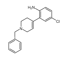 4-(2-amino-5-chlorophenyl)-1-benzyl-1,2,5,6-tetrahydropyridine Structure